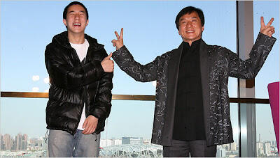 Foto-foto Jackie Chan Bersama Anaknya