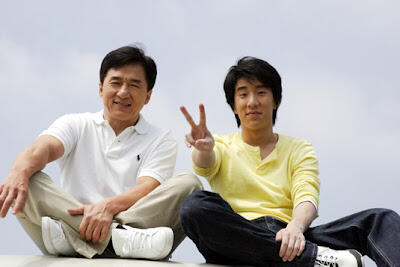 Foto-foto Jackie Chan Bersama Anaknya