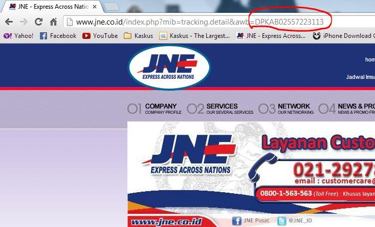 CEK Tracking JNE tanpa mengisi CAPTCHA