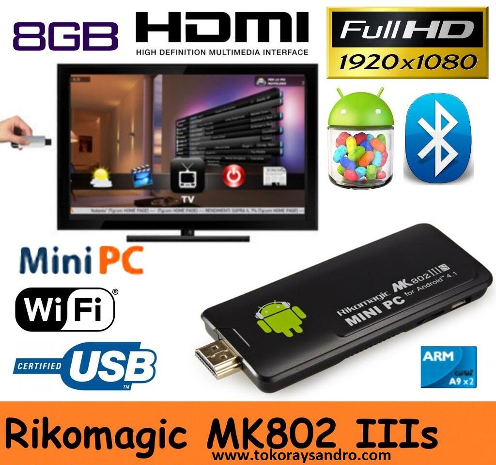 Rikomagic MK802 IIIS Membuat TV LCD dan LED anda menjadi Android TV dan Smart TV