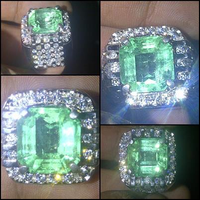 ZAMRUD BRAZIL AND PURPLE SAFIR STAR CEYLON