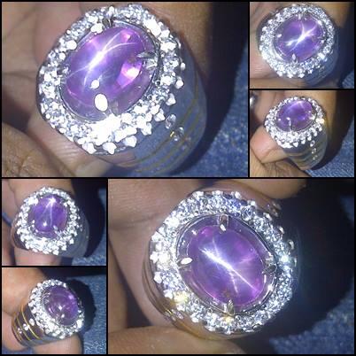 ZAMRUD BRAZIL AND PURPLE SAFIR STAR CEYLON