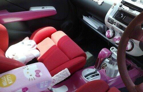 mobil hello kity kesukaan :kiss