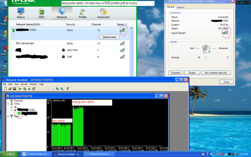 Memaximalkan usb wifi tp link 422 atau 722 tanpa ribet.