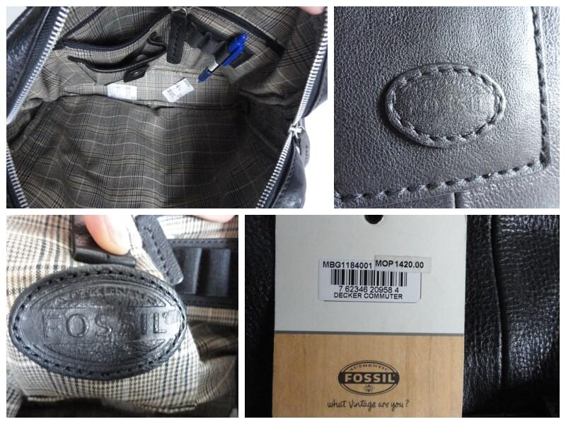 TAS SECOND BEKAS BRANDED FOSSIL DECKER COMMUTER