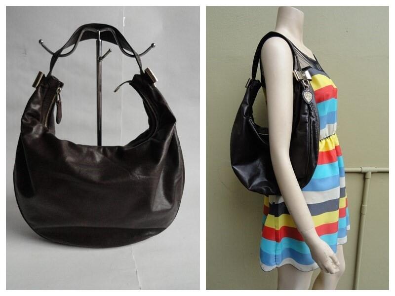 TAS SECOND BEKAS BRANDED GUCCI HOBO, GUCCI CANVAS AUTHENTIC NON KW