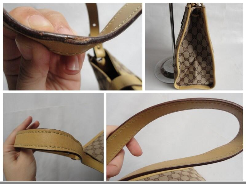 TAS SECOND BEKAS BRANDED GUCCI HOBO, GUCCI CANVAS AUTHENTIC NON KW