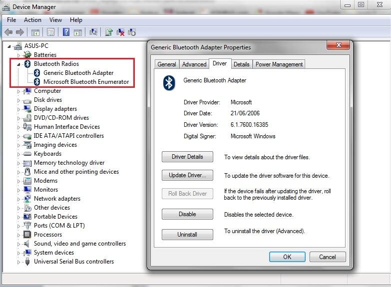 Драйвер блютуз для ноутбука асус