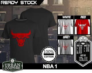 T-SHIRT KAOS DISTRO NBA BASKETBALL ( MIAMI HEAT LAKERS ETC) & SLAMDUNK READY STOCK !!