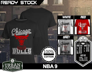T-SHIRT KAOS DISTRO NBA BASKETBALL ( MIAMI HEAT LAKERS ETC) & SLAMDUNK READY STOCK !!
