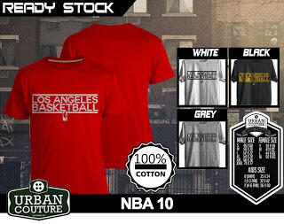 T-SHIRT KAOS DISTRO NBA BASKETBALL ( MIAMI HEAT LAKERS ETC) & SLAMDUNK READY STOCK !!