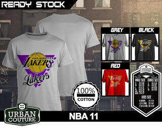 T-SHIRT KAOS DISTRO NBA BASKETBALL ( MIAMI HEAT LAKERS ETC) & SLAMDUNK READY STOCK !!