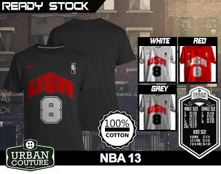 T-SHIRT KAOS DISTRO NBA BASKETBALL ( MIAMI HEAT LAKERS ETC) & SLAMDUNK READY STOCK !!