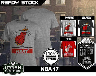T-SHIRT KAOS DISTRO NBA BASKETBALL ( MIAMI HEAT LAKERS ETC) & SLAMDUNK READY STOCK !!