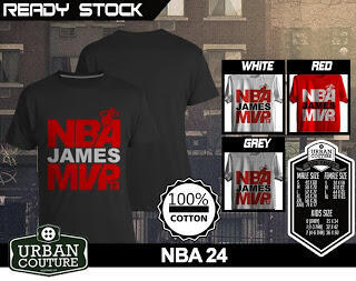 T-SHIRT KAOS DISTRO NBA BASKETBALL ( MIAMI HEAT LAKERS ETC) & SLAMDUNK READY STOCK !!