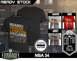 T-SHIRT KAOS DISTRO NBA BASKETBALL ( MIAMI HEAT LAKERS ETC) & SLAMDUNK READY STOCK !!