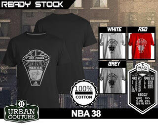 T-SHIRT KAOS DISTRO NBA BASKETBALL ( MIAMI HEAT LAKERS ETC) & SLAMDUNK READY STOCK !!