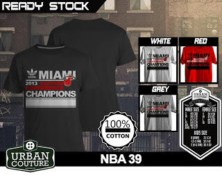 T-SHIRT KAOS DISTRO NBA BASKETBALL ( MIAMI HEAT LAKERS ETC) & SLAMDUNK READY STOCK !!