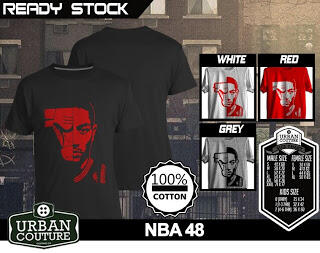 T-SHIRT KAOS DISTRO NBA BASKETBALL ( MIAMI HEAT LAKERS ETC) & SLAMDUNK READY STOCK !!