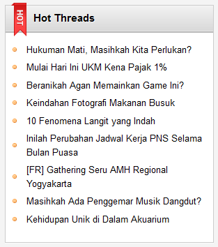 Indeks Hot Threads Bulan Juli 2013 (Part 04)