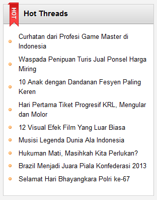 Indeks Hot Threads Bulan Juli 2013 (Part 04)