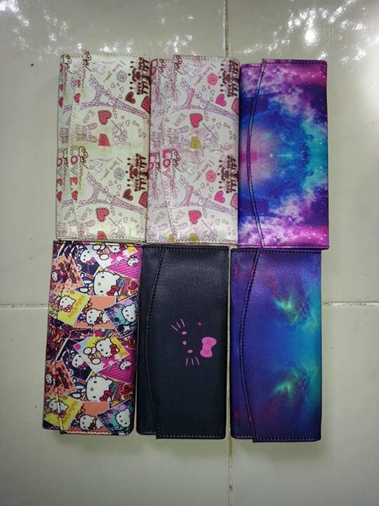 DIJUAL DOMPET PRINTING CEWE DAN COWO BISA COSTUM JUGA LOH