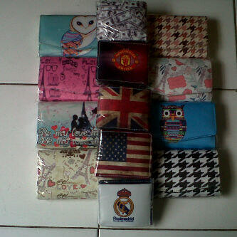 DIJUAL DOMPET PRINTING CEWE DAN COWO BISA COSTUM JUGA LOH