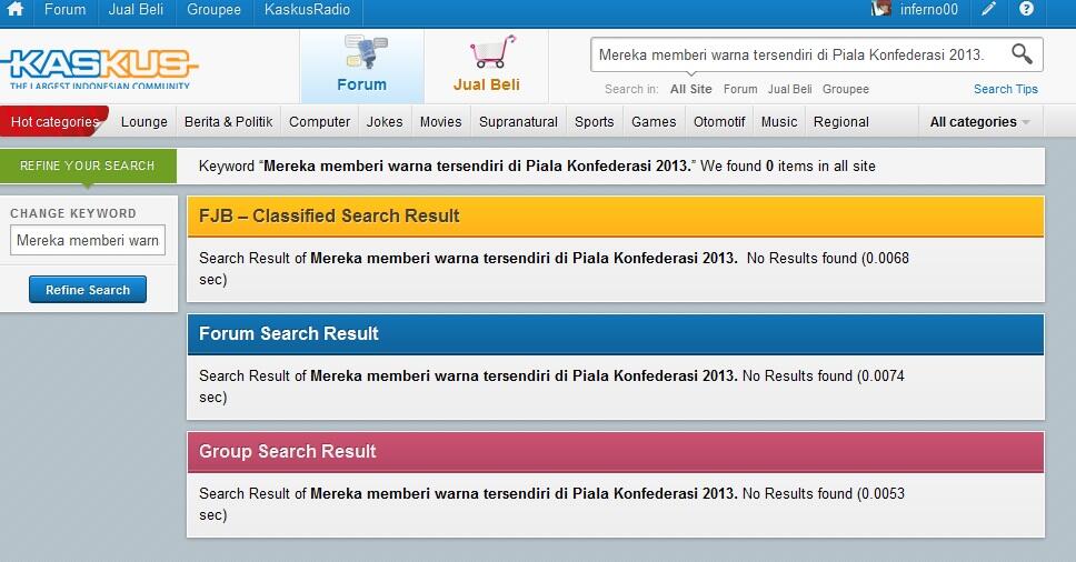 Mereka memberi warna tersendiri di Piala Konfederasi 2013.