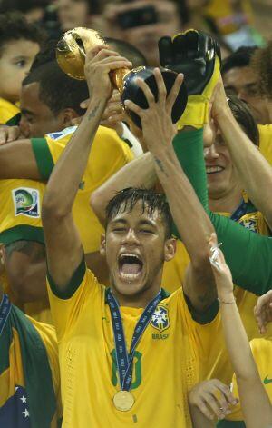 Photo-photo kemenangan Brazil di piala Konfederasi
