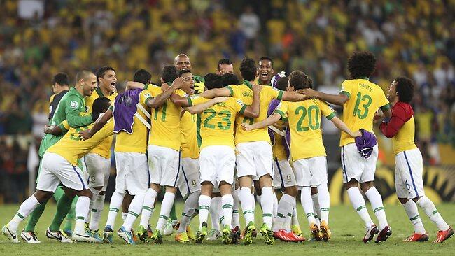 Photo-photo kemenangan Brazil di piala Konfederasi