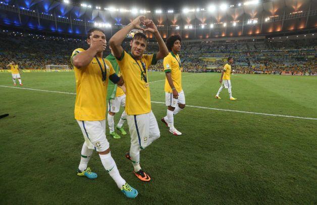 Photo-photo kemenangan Brazil di piala Konfederasi