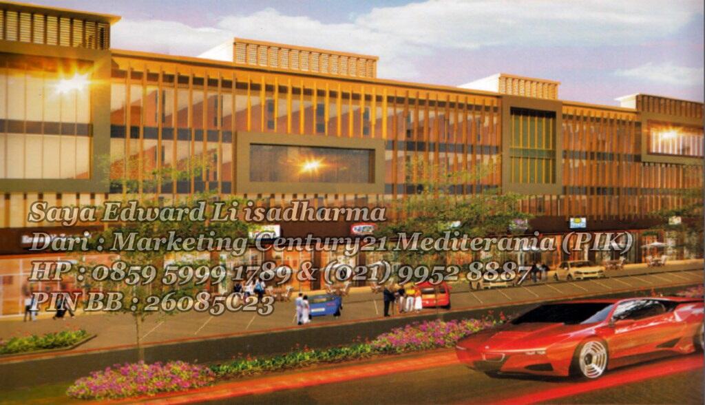Dijual Ruko The Galery Metro Broadway, Pantai Indah Kapuk
