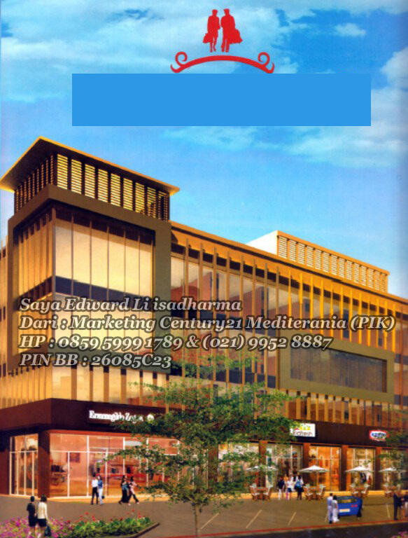 Dijual Ruko The Galery Metro Broadway, Pantai Indah Kapuk