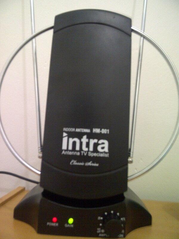 antena TV INDOOR + BOOSTER merk Intra murah