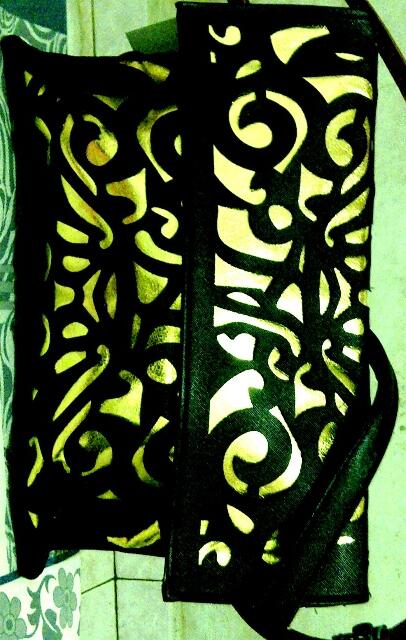 neon bag abstrak motif