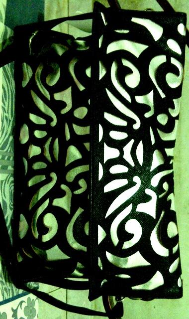 neon bag abstrak motif