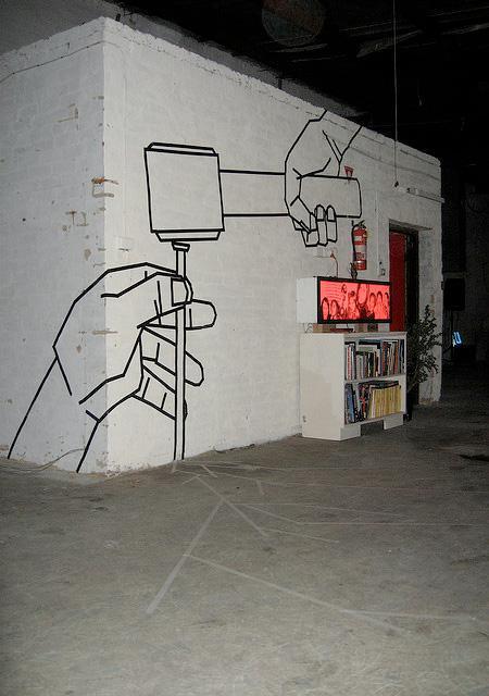 Grafitti / Street Art Menggunakan Isolasi