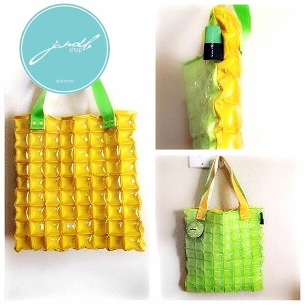 TOTE BAG SIZE S DUO CHIC, INFLAT DECOR BUBBLY BAG