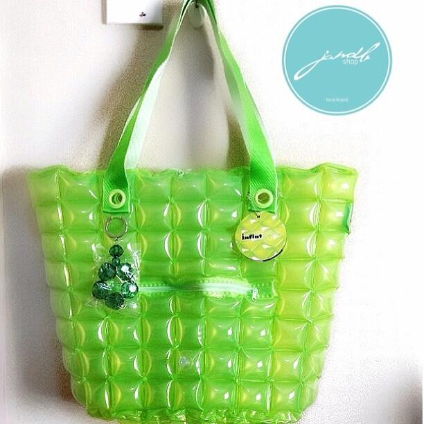TOTE BAG SIZE S DUO CHIC, INFLAT DECOR BUBBLY BAG