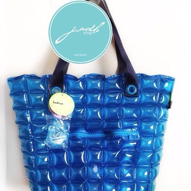 TOTE BAG SIZE S DUO CHIC, INFLAT DECOR BUBBLY BAG