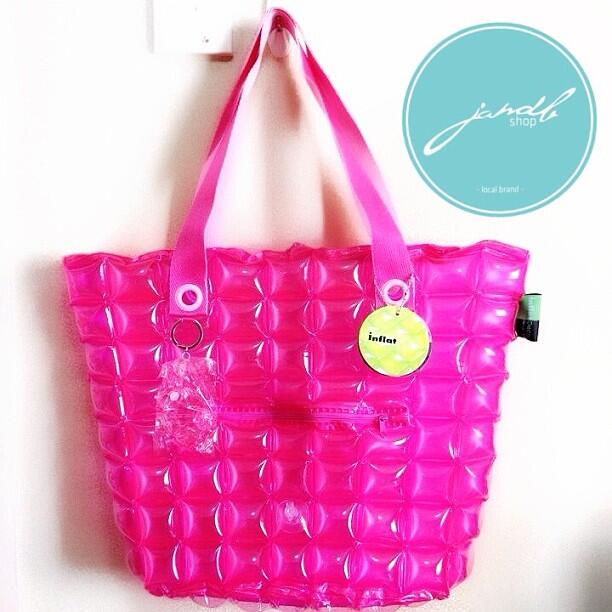 TOTE BAG SIZE S DUO CHIC, INFLAT DECOR BUBBLY BAG