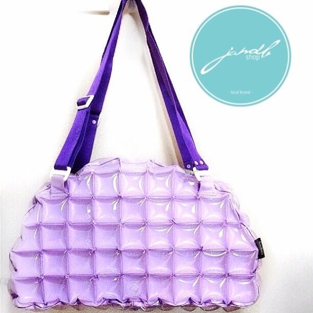 TOTE BAG SIZE S DUO CHIC, INFLAT DECOR BUBBLY BAG