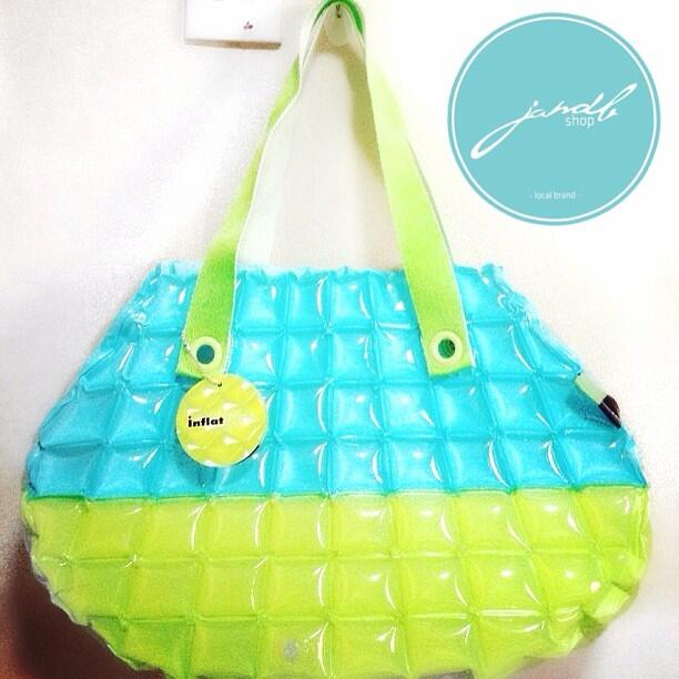 TOTE BAG SIZE S DUO CHIC, INFLAT DECOR BUBBLY BAG