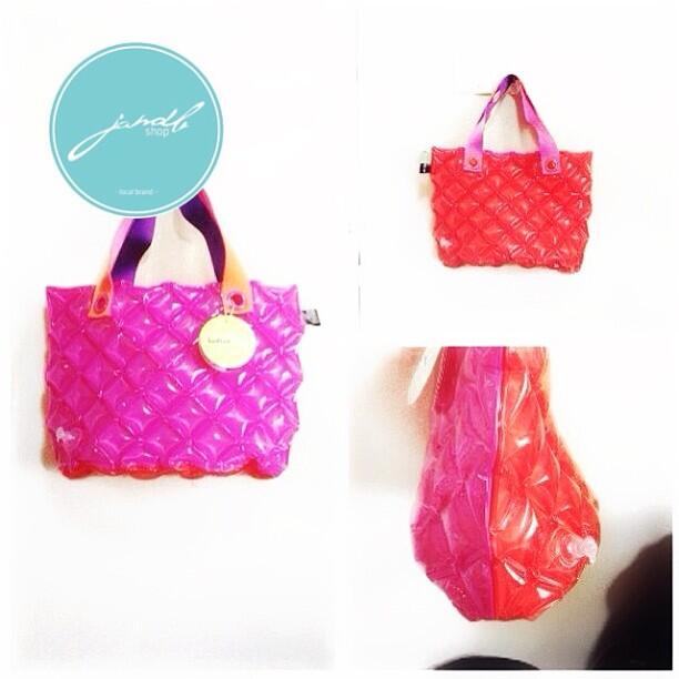 TOTE BAG SIZE S DUO CHIC, INFLAT DECOR BUBBLY BAG