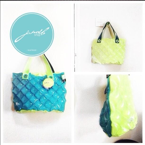 TOTE BAG SIZE S DUO CHIC, INFLAT DECOR BUBBLY BAG