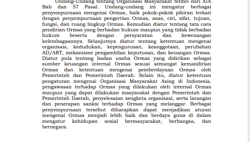 RUU Ormas akhirnya DISAHKAN