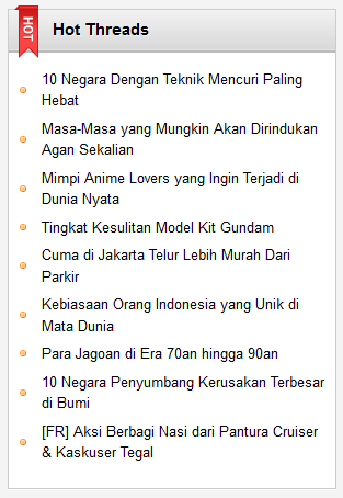 Indeks Hot Threads Bulan Juli 2013 (Part 04)