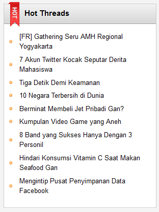 Indeks Hot Threads Bulan Juli 2013 (Part 04)