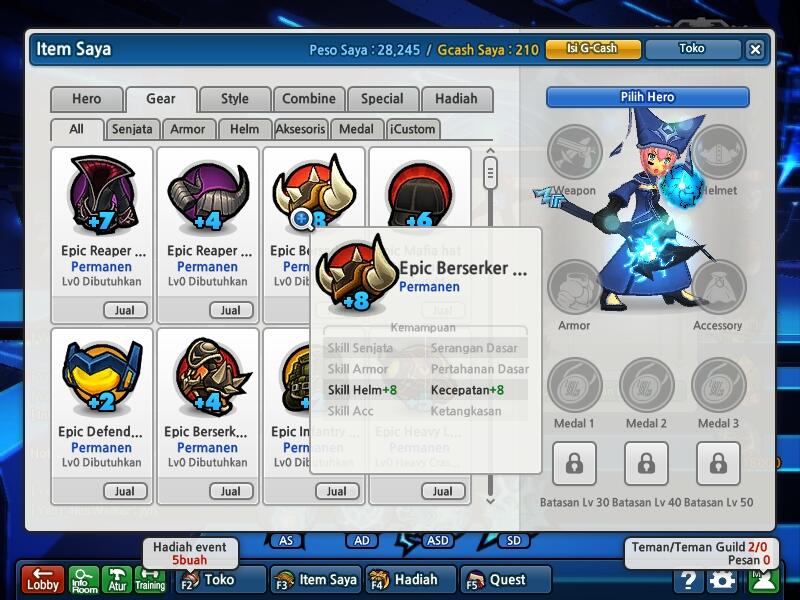 Jual Char Lost Saga MURAH bisa NEGO