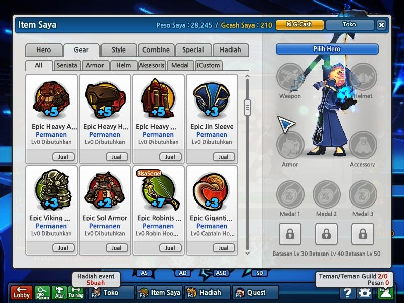 Jual Char Lost Saga MURAH bisa NEGO